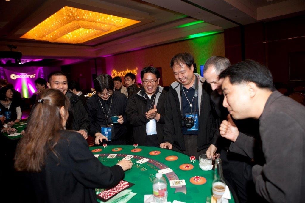 Accelrys corporate blackjack celebration