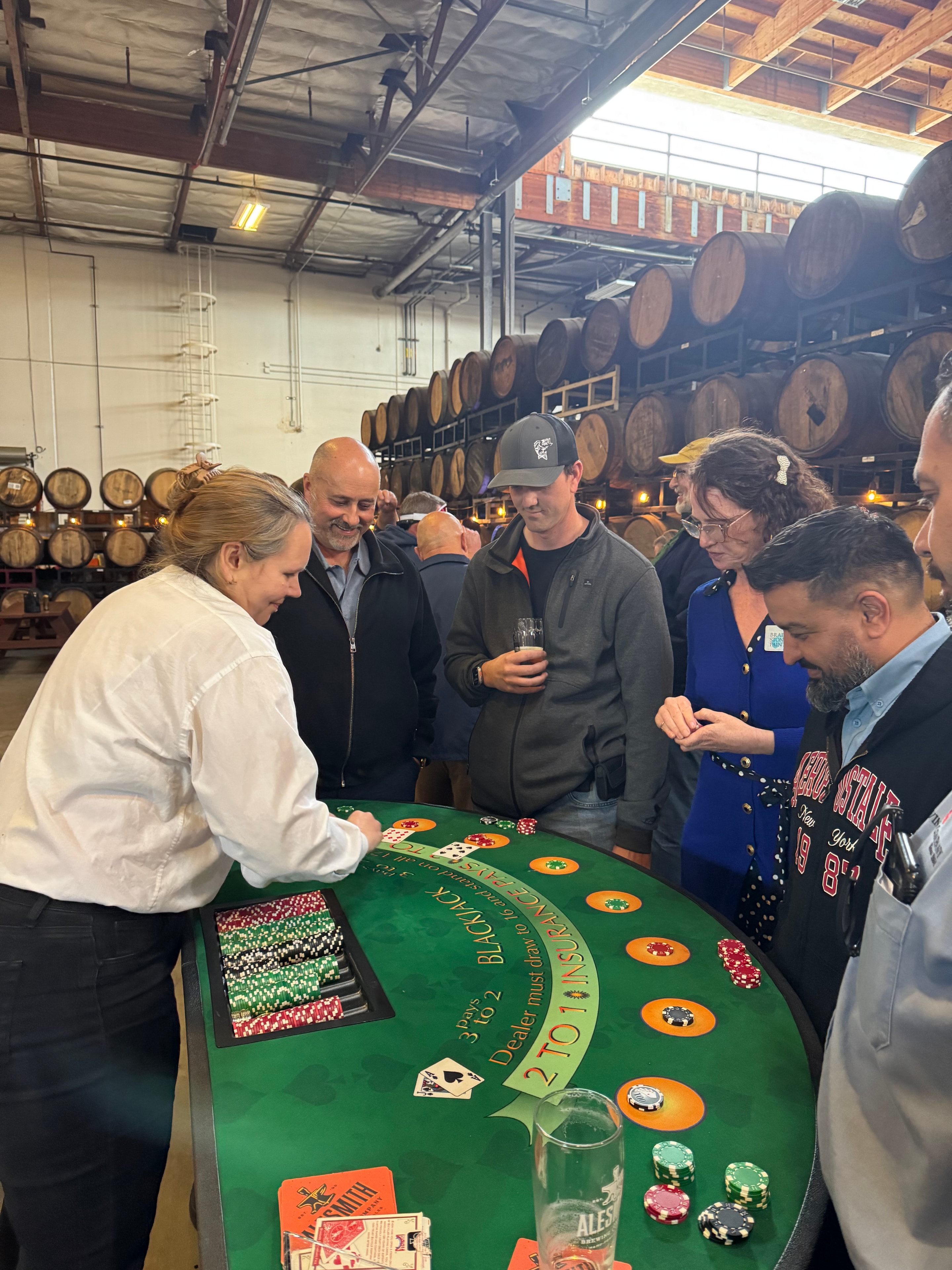 Blackjack at a brewery event