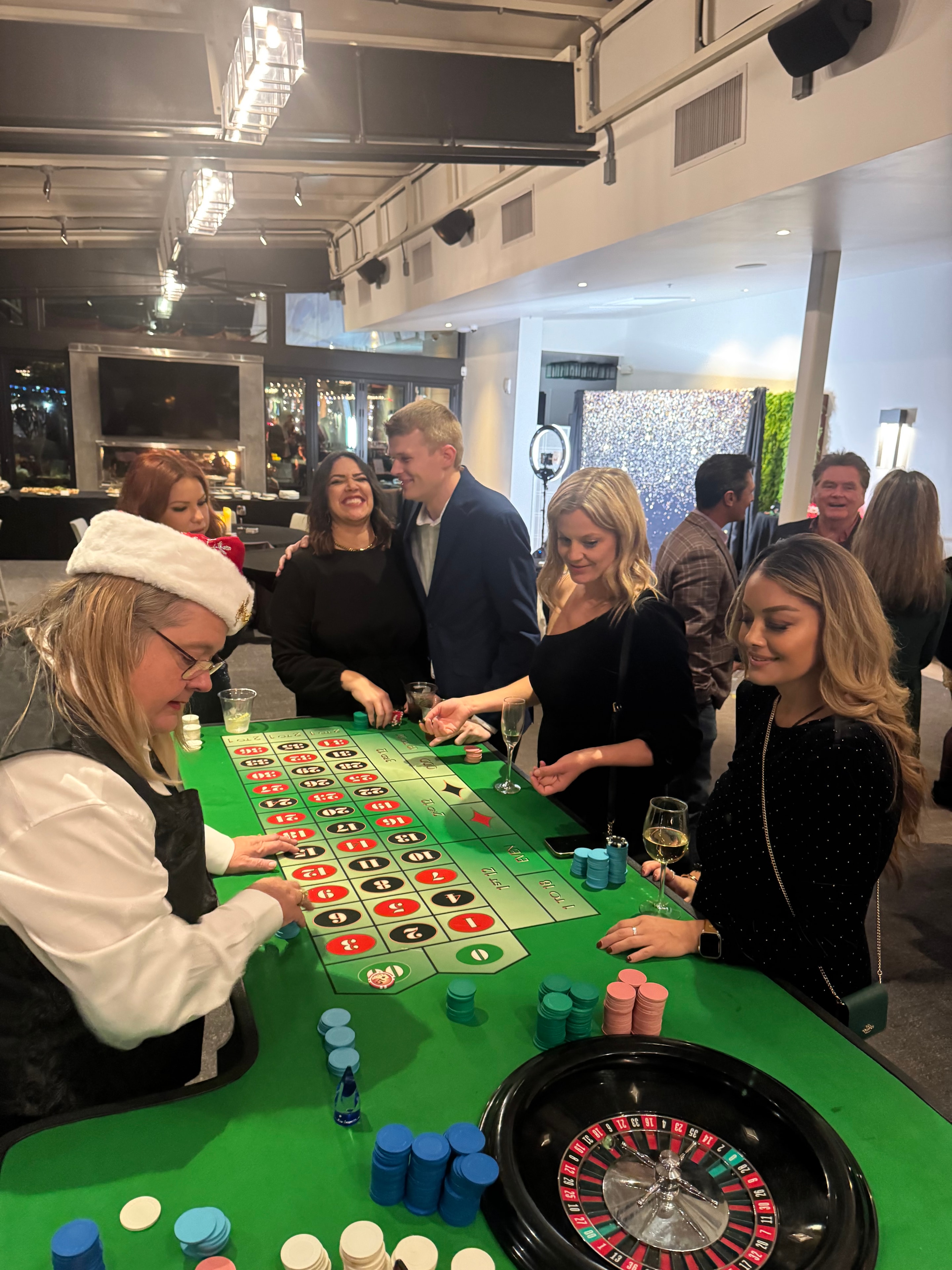 Holiday roulette party